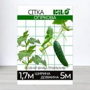 Шпалерна огіркова сітка, ширина 1,7 м, довжина 5м